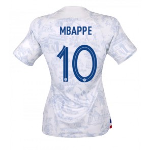 Maillot de foot France Kylian Mbappe #10 Extérieur Femmes Monde 2022 Manches Courte